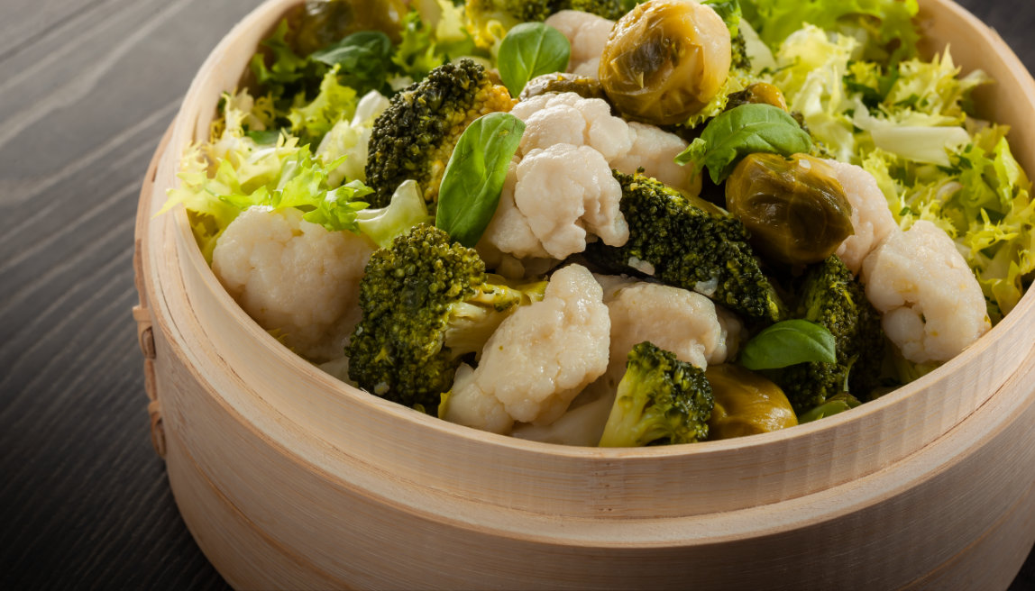 Tris di cavoli al vapore