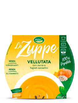 Vellutata con zucca e fagioli cannellini