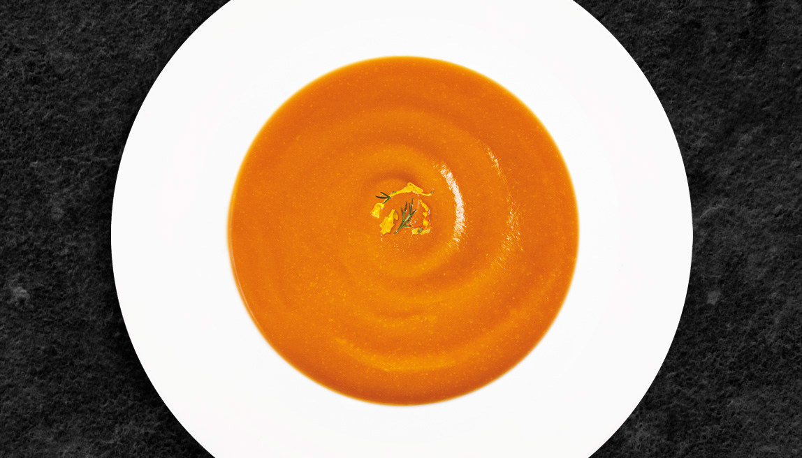 Vellutata con zucca e carote