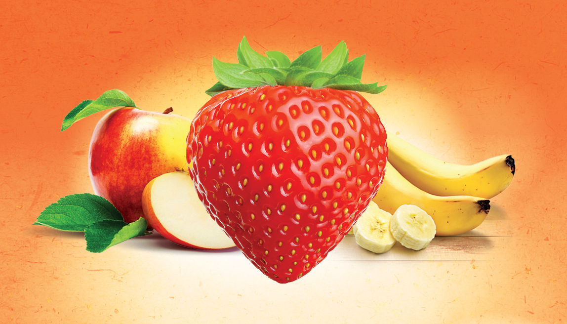 Mela, Fragola e Banana