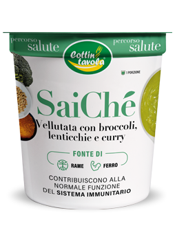 Vellutata con Broccoli, Lenticchie e Curry