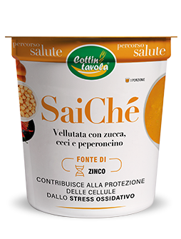 Vellutata con Zucca, Ceci e Peperoncino